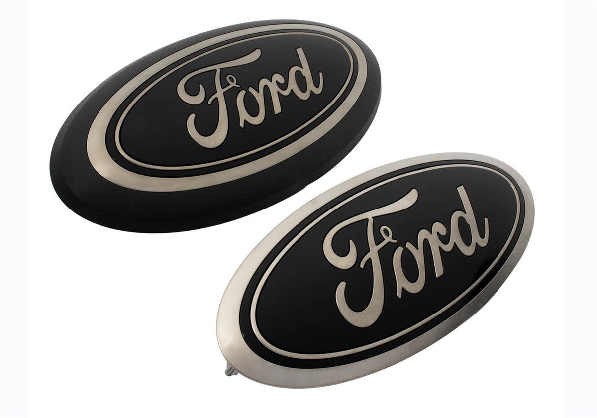 FORD M-1447-F15B 2018-2023 F-150 Front Grille and Rear Tailgate Black Appearance Emb...