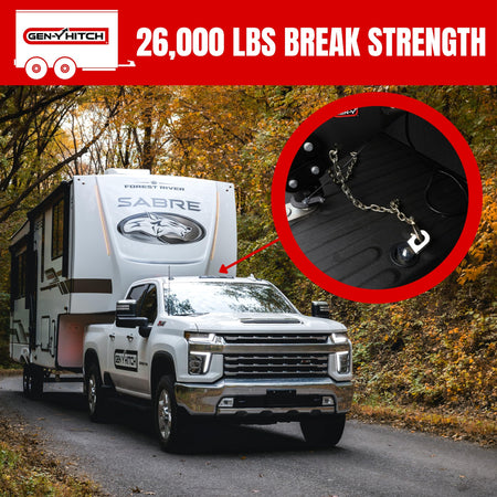 GEN-Y HITCH GH-70684 Towing Safety Chain for Trailers and RVs - 3/8 Inches x 84 Inches w...