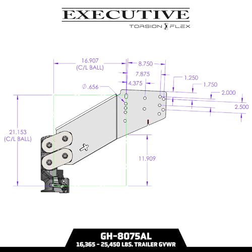 GEN-Y HITCH GH-8075AL Fifth Wheel to Gooseneck SnapLatch Coupler | 3,500-6,500 Pound Pin ...