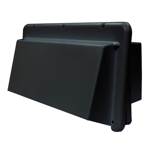 HENG'S IND J116BKCN BLACK STANDARD EXHAUST COVER WALL