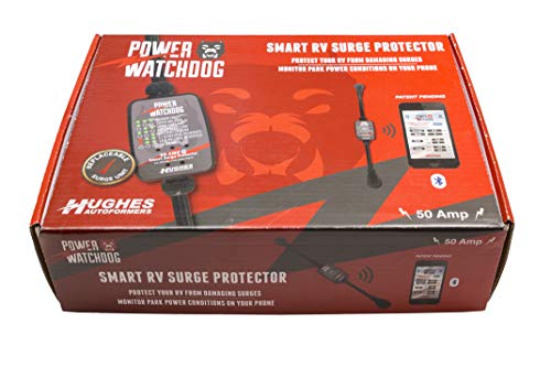 HUGHES AUTO PWD50 Power Watchdog  Smart RV Surge Protector, 50A, Bluetooth, IP65 RV & Camper