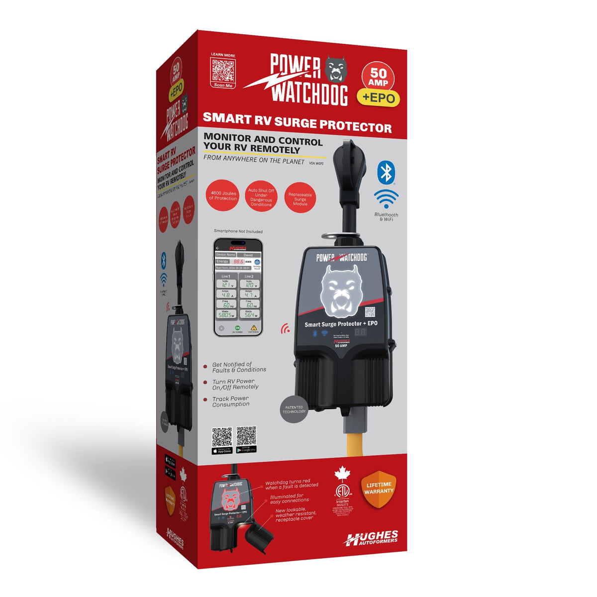 HUGHES AUTO PWD50EPOW 50 AMP SPIKE POWER WATCHDOG EPO