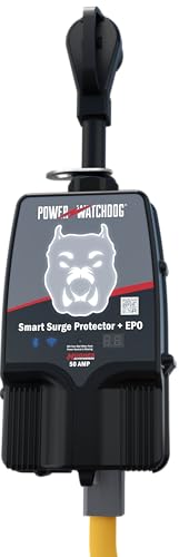 HUGHES AUTO PWD50EPOW Power Watchdog Smart RV Surge Protector, 50A, WiFi, IP65 RV & Camper