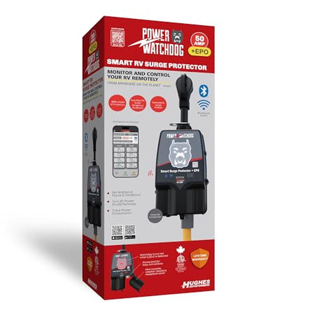 HUGHES AUTO PWD50EPOW Power Watchdog Smart RV Surge Protector, 50A, WiFi, IP65 RV & Camper