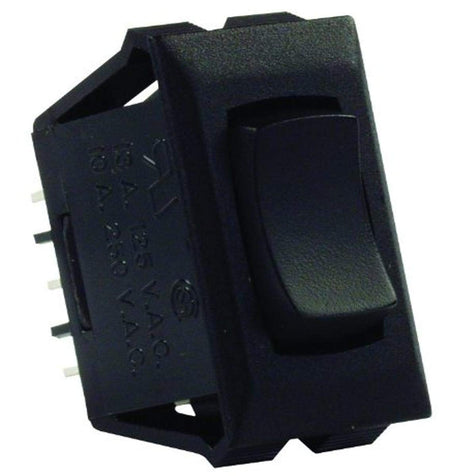 JR PRODUCTS 12675 Black SPDT Mom-On/Off/Mom-On Switch RV & Camper