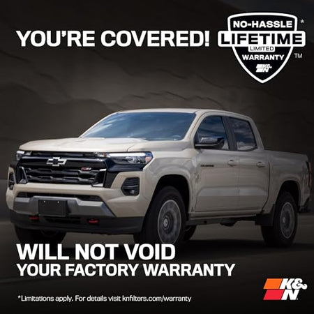 K&N K&N Cold Air Intake System: High-Flow Air Filter, Increase Performance & Towing: Compatible with - Outdoor Depot