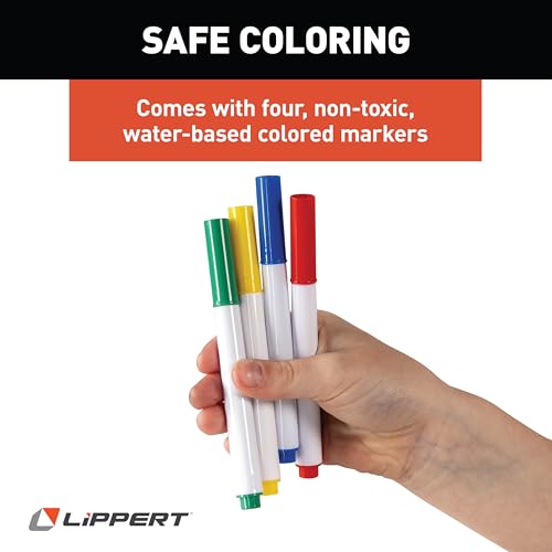 LIPPERT COMP 2023051696 Lippert Color Escape Vinyl Tablecloth/Bench Cover Set for Camping a...