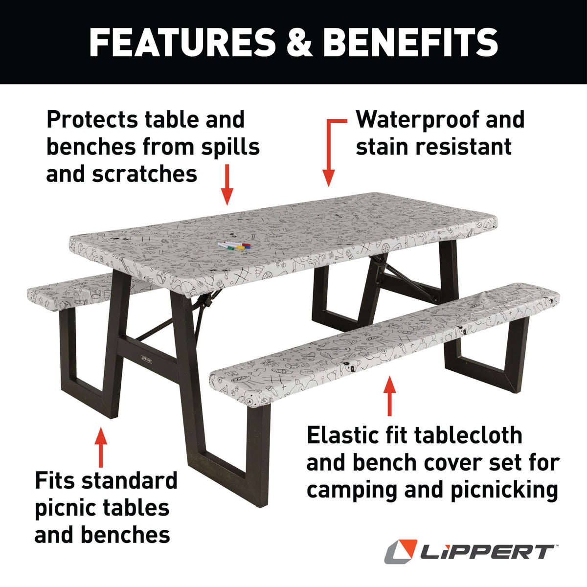 LIPPERT COMP 2023051696 LIPPERT ELASTIC VINYL TABLECLOTH WI