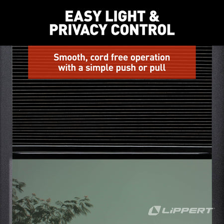 LIPPERT COMP 2025009147 Lippert Thin Shade EcoCell Snap-On RV Window Shade for Prepped Entr...