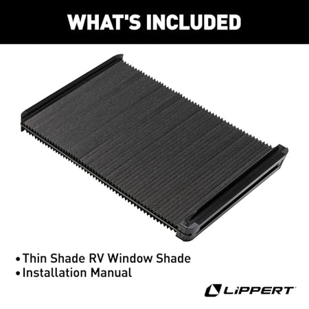 LIPPERT COMP 2025009147 Lippert Thin Shade EcoCell Snap-On RV Window Shade for Prepped Entr...