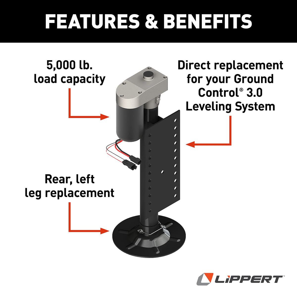 LIPPERT COMP 305339 Lippert Ground Control 3.0 Automatic 5th Wheel RV Leveling System R...