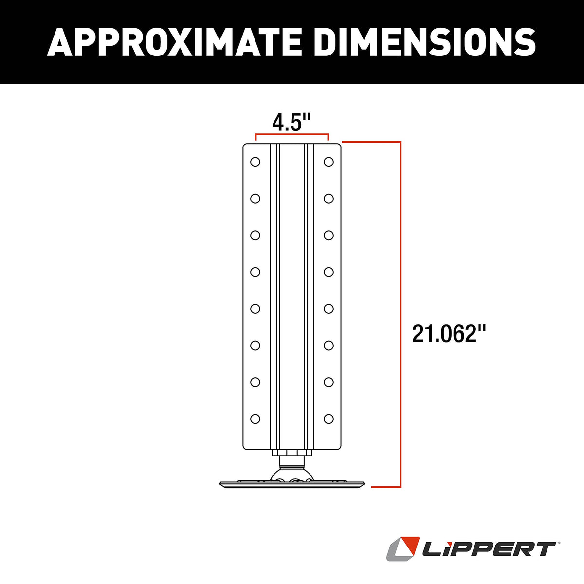 LIPPERT COMP 3728923 JACK 8K CYL BODY 2.00IN BORE 15.00I