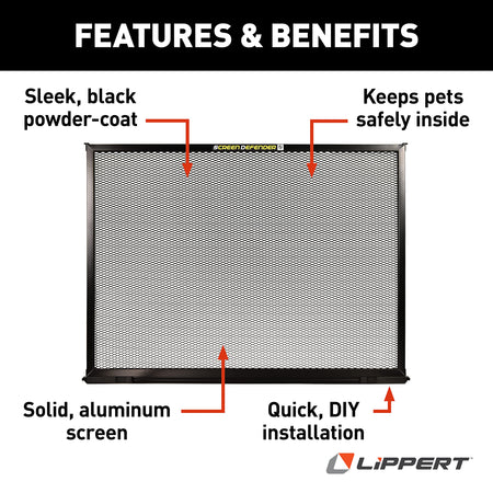 LIPPERT COMP 859794 onents  Screen Defender RV Entry Door Aluminum Screen Protector, 30...