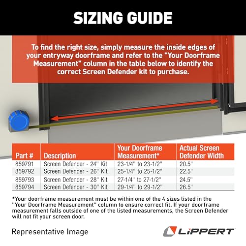 LIPPERT COMP 859794 SCREEN DEFENDER KIT 30 IN