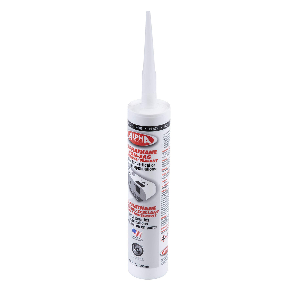 LIPPERT COMP 862163 5160 BLACK ALPHATHANE NON-SAG SM TB