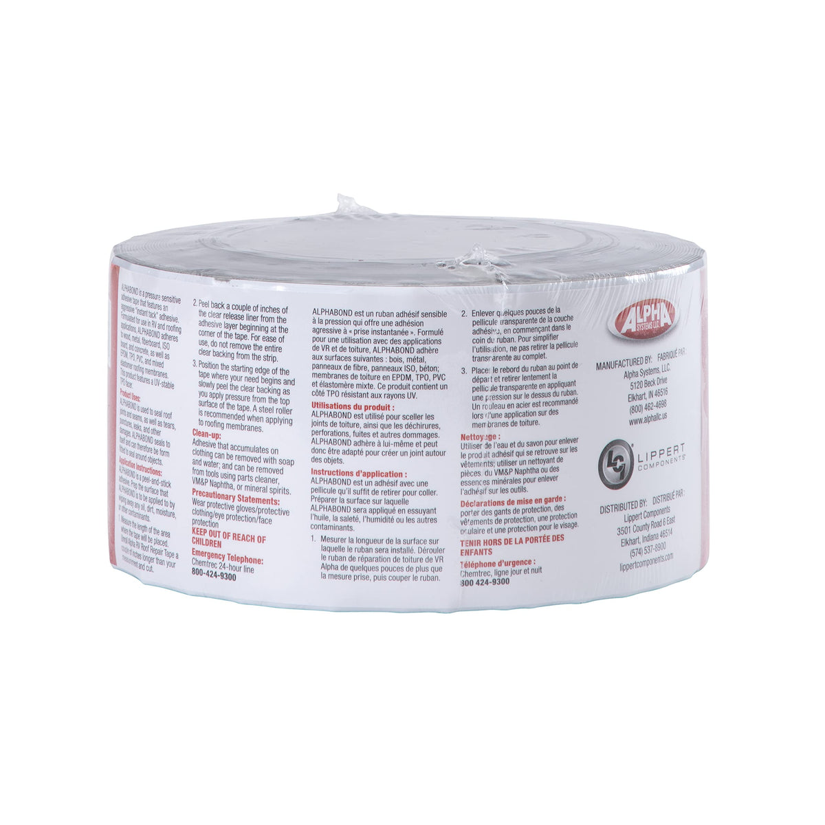 LIPPERT COMP 862408 ALPHABOND TPO TAPE 3'X50' WHITE