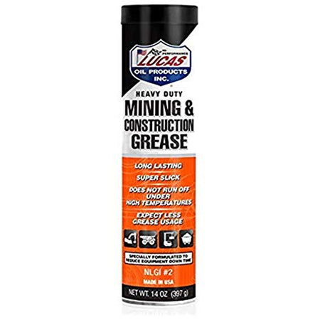 LUCAS OIL 10881-30 H/D Minng & Construction Grease/30x1/14.0 OZ Cartridge Engine & Performance