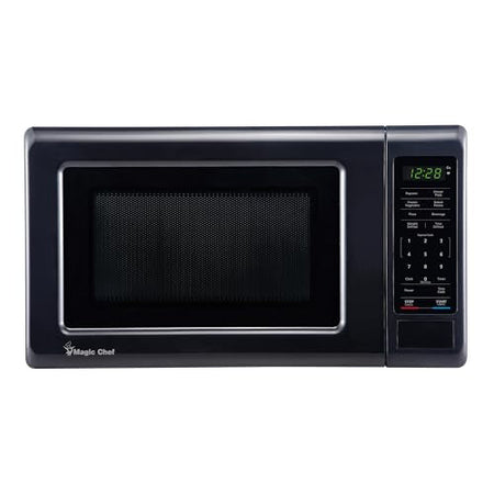 MAGIC CHEF MC77MB 0.7 cu. ft. Countertop Microwave in Black - 700W (10.1H x 17W x 12.5D) RV & Camper