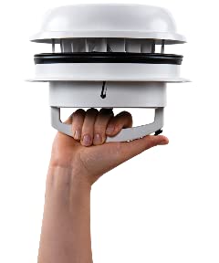 MAXXAIR VENT 00-03810W 0003810W MAXXFAN DOME +6' FAN WHITE W/LED RV & Camper