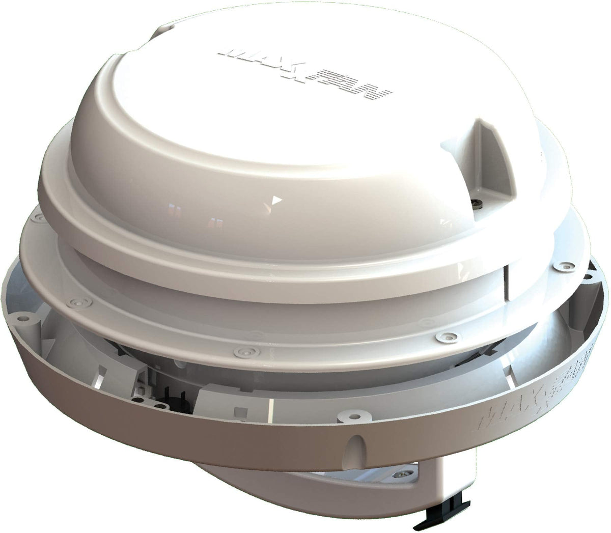 MAXXAIR VENT 0003810W MAXXFAN DOME +6' FAN WHITE W/LED