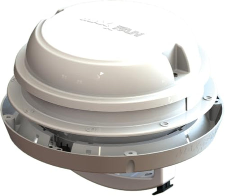 MAXXAIR VENT 0003810W MAXXFAN DOME +6' FAN WHITE W/LED