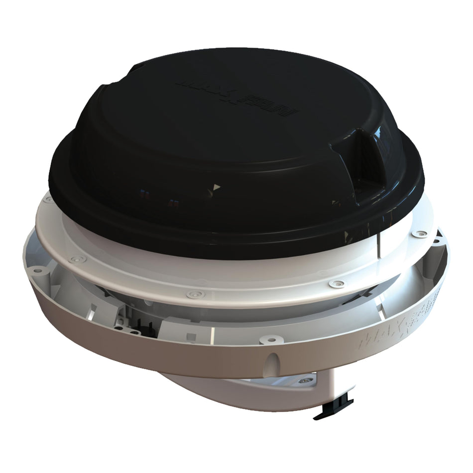 MAXXAIR VENT 0003812B MAXXFAN DOME 6' FAN LED BLACK