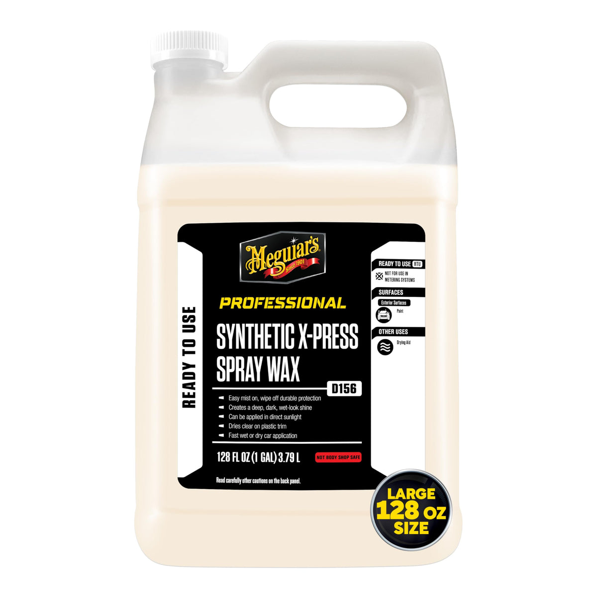 MEGUIARS WAX D15601 Meguiar's  Synthetic X-Press Spray Wax -1 Gallon Container Wheels & Tires