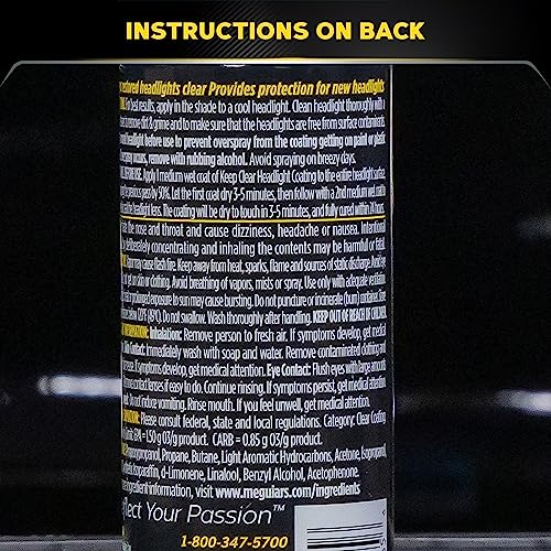 MEGUIARS WAX G17804 KEEP CLEAR HEADLIGHT COAT
