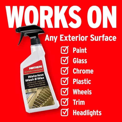 MOTHERS 05644 California Gold Waterless Wash & Wax, 24 oz. () Wheels & Tires