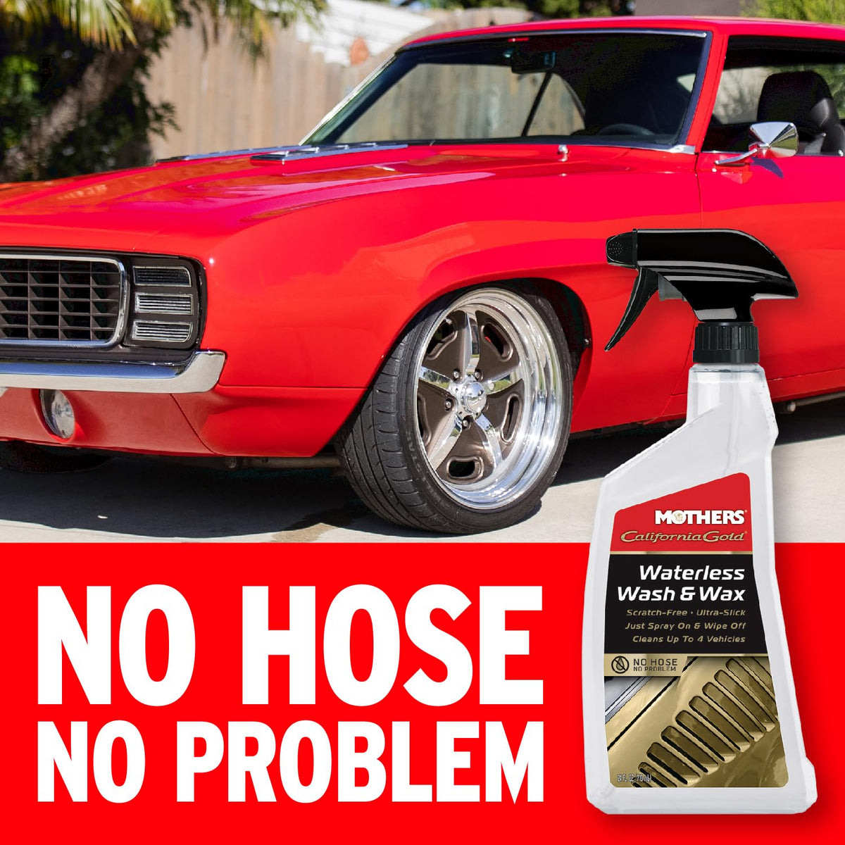 MOTHERS 05644 WATERLESS WASH & WAX 24OZ