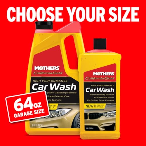 MOTHERS 05664 California Gold High Performance Car Wash, 64 oz. () Wheels & Tires
