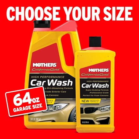 MOTHERS 05664 California Gold High Performance Car Wash, 64 oz. () Wheels & Tires