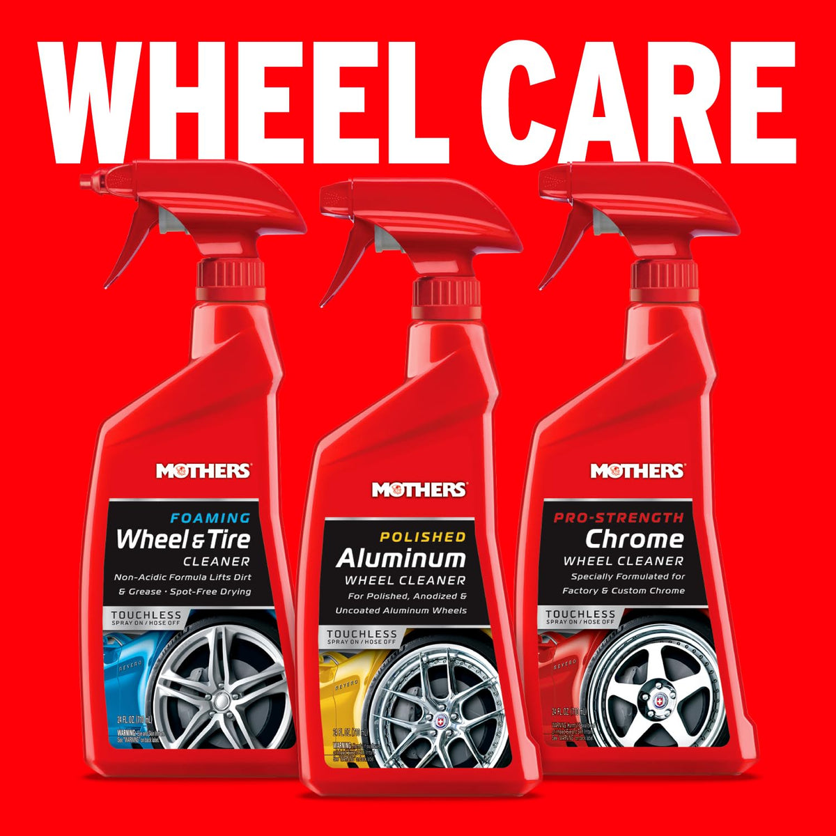 MOTHERS 06024 Polished Aluminum Wheel Cleaner, 24 oz. () Wheels & Tires
