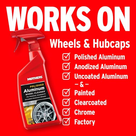 MOTHERS 06024 ALUM WHEEL CLEANR 24OZ
