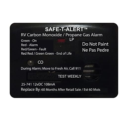 MTI INDUSTRY 25741BL MINI LP/CO ALARM SURF BLK