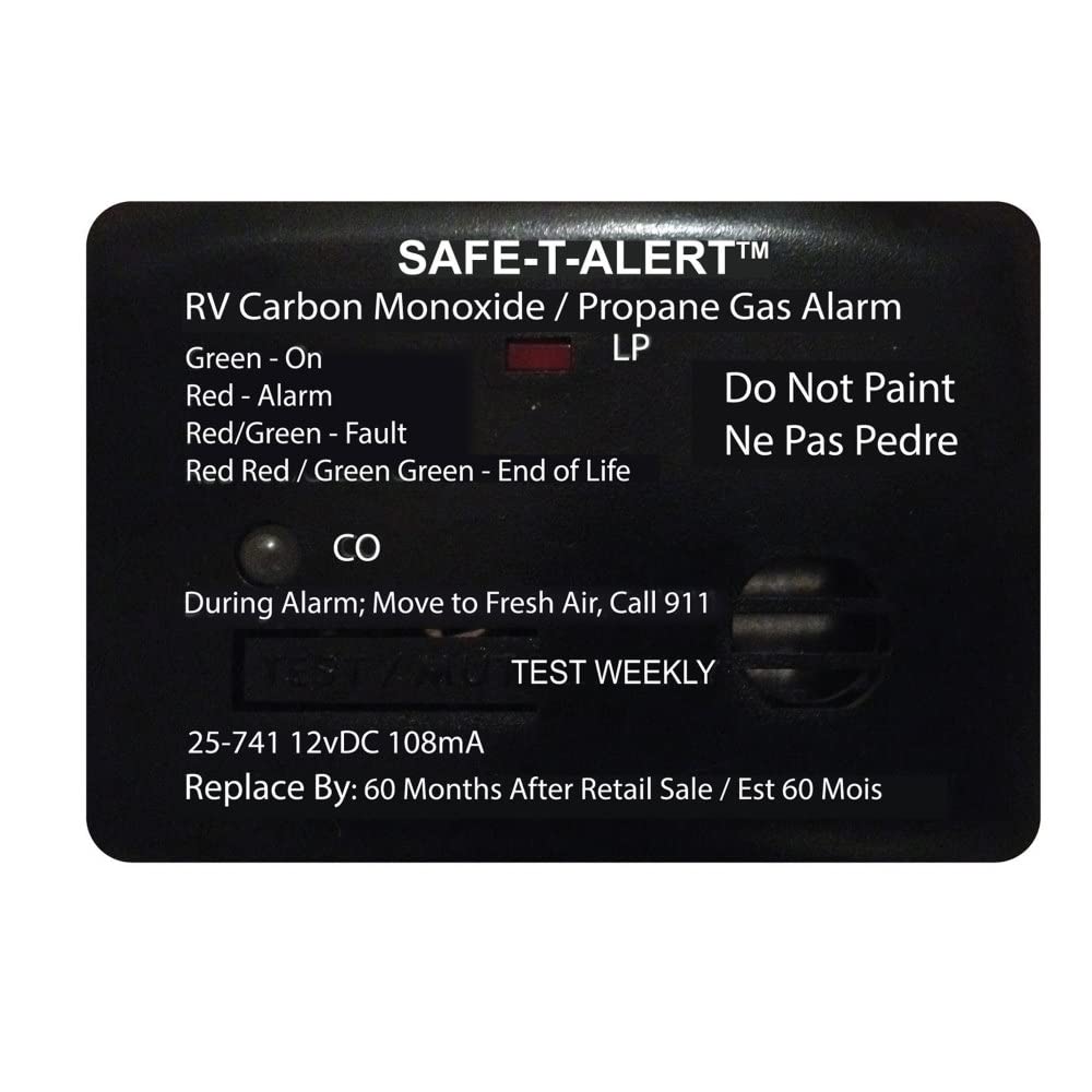 MTI INDUSTRY 25741BL MINI LP/CO ALARM SURF BLK