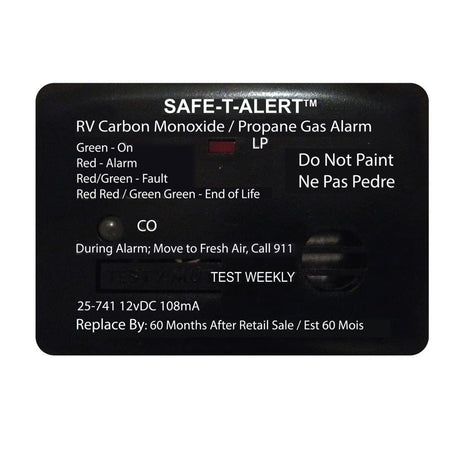 MTI INDUSTRY 25-741-WT Safe T Alert 25 Series Mini Dual LP/CO Alarm - Propane and Carbon M...