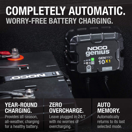 NOCO GENPRO10X1 1-BANK 10A ONBOARD BATTERY CHARGER
