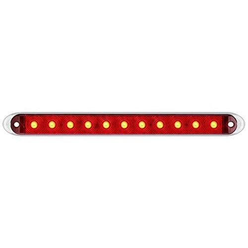 OPTRONICS STL69RK Thinline Sealed LED Stop/Turn/Tail Light with Chrome Base Kit, 1 Pa...
