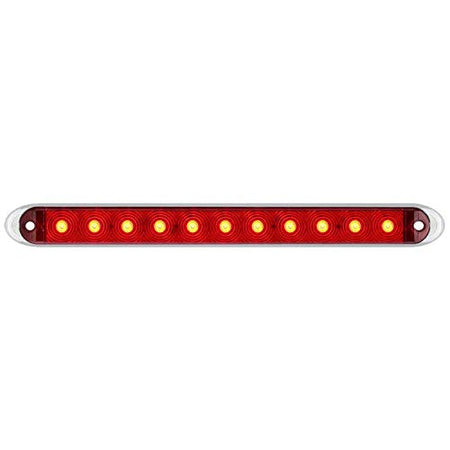 OPTRONICS STL69RK Thinline Sealed LED Stop/Turn/Tail Light with Chrome Base Kit, 1 Pa...