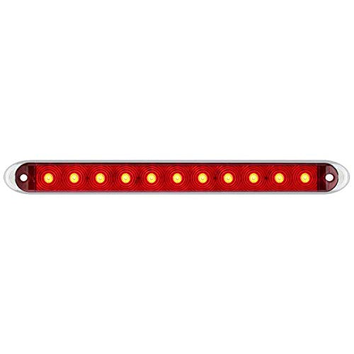 OPTRONICS STL69RK Thinline Sealed LED Stop/Turn/Tail Light with Chrome Base Kit, 1 Pa...