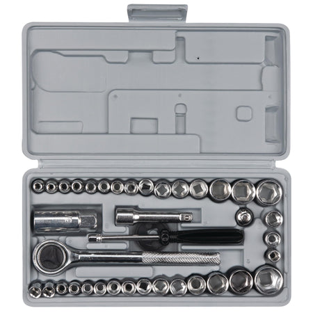 PERFORM TOOL W1173 Performance Tool  40-Piece SAE and Metric Socket Wrench Set Engine & Performance
