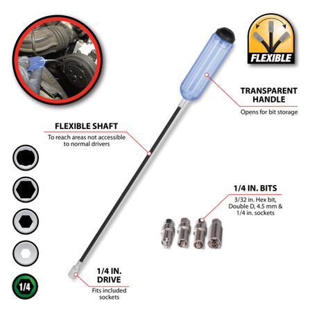 PERFORM TOOL W1187 Performance Tool Automotive Flex Shaft Carburetor Adjuster Engine & Performance