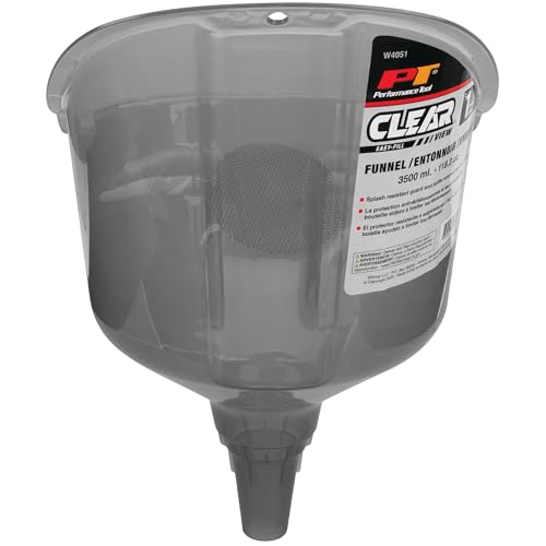 PERFORM TOOL W4051 Performance Tool  Clear View Easy-Fill Funnel, 1 Gallon Engine & Performance