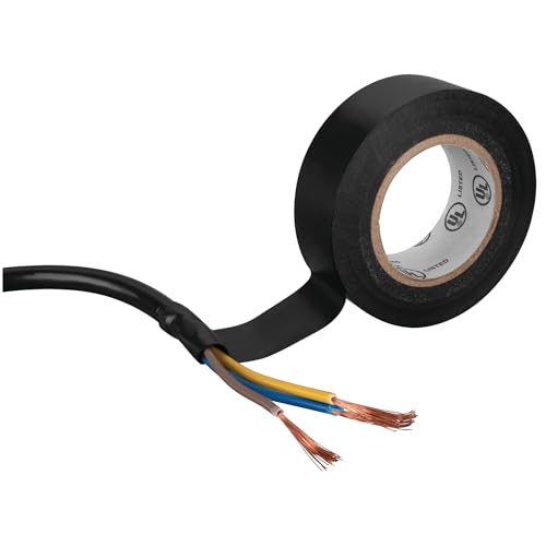PERFORM TOOL W502 Performance Tool  3/4 in. x 60 ft. Vinyl Electrical Tape, Black
