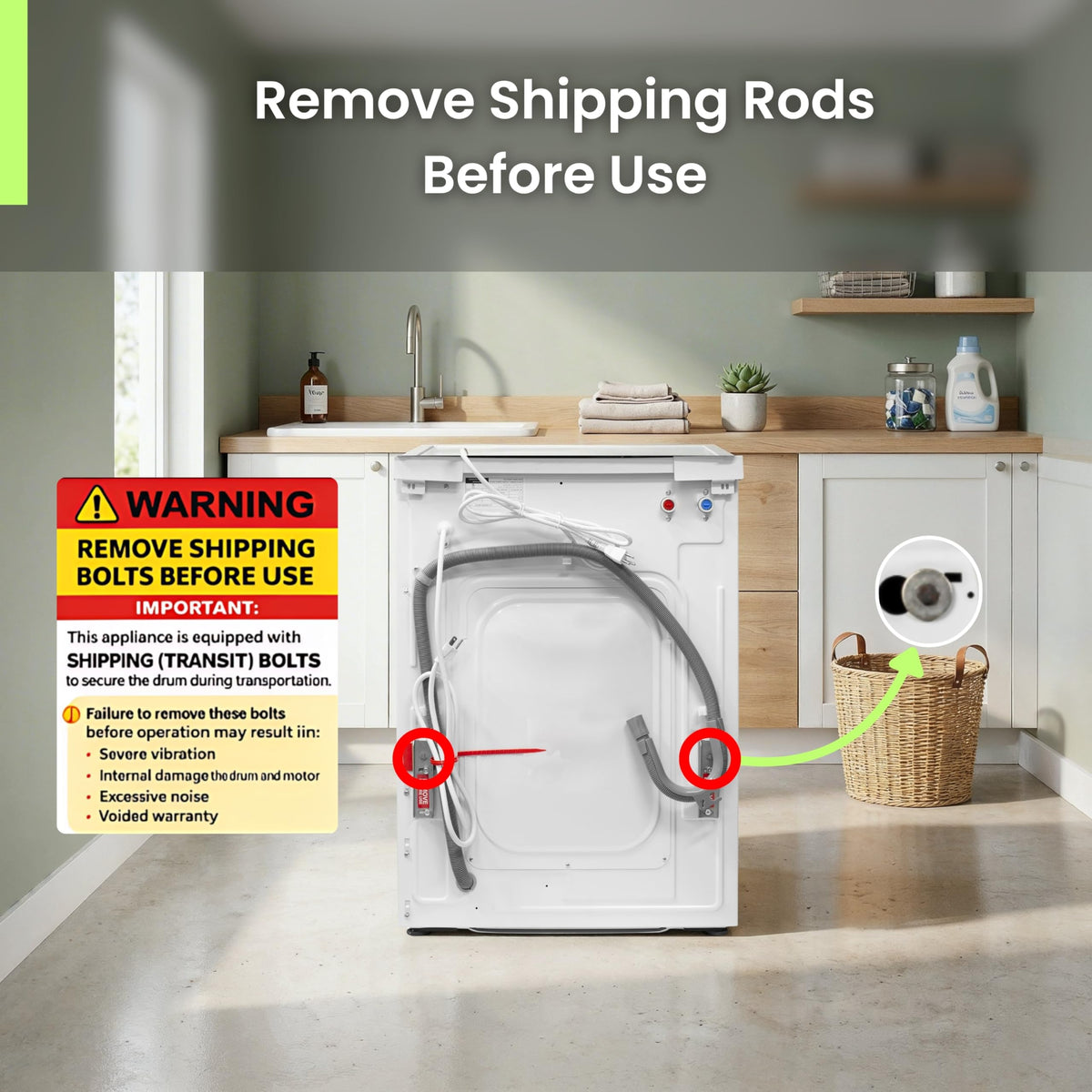 PINNACLE 22-826 L W Equator Compact Washer 1.6cf/15lbs PET CYCLE 15 Programs 110V (White)