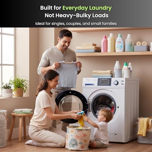 PINNACLE 22-826 L W Equator Compact Washer 1.6cf/15lbs PET CYCLE 15 Programs 110V (White)
