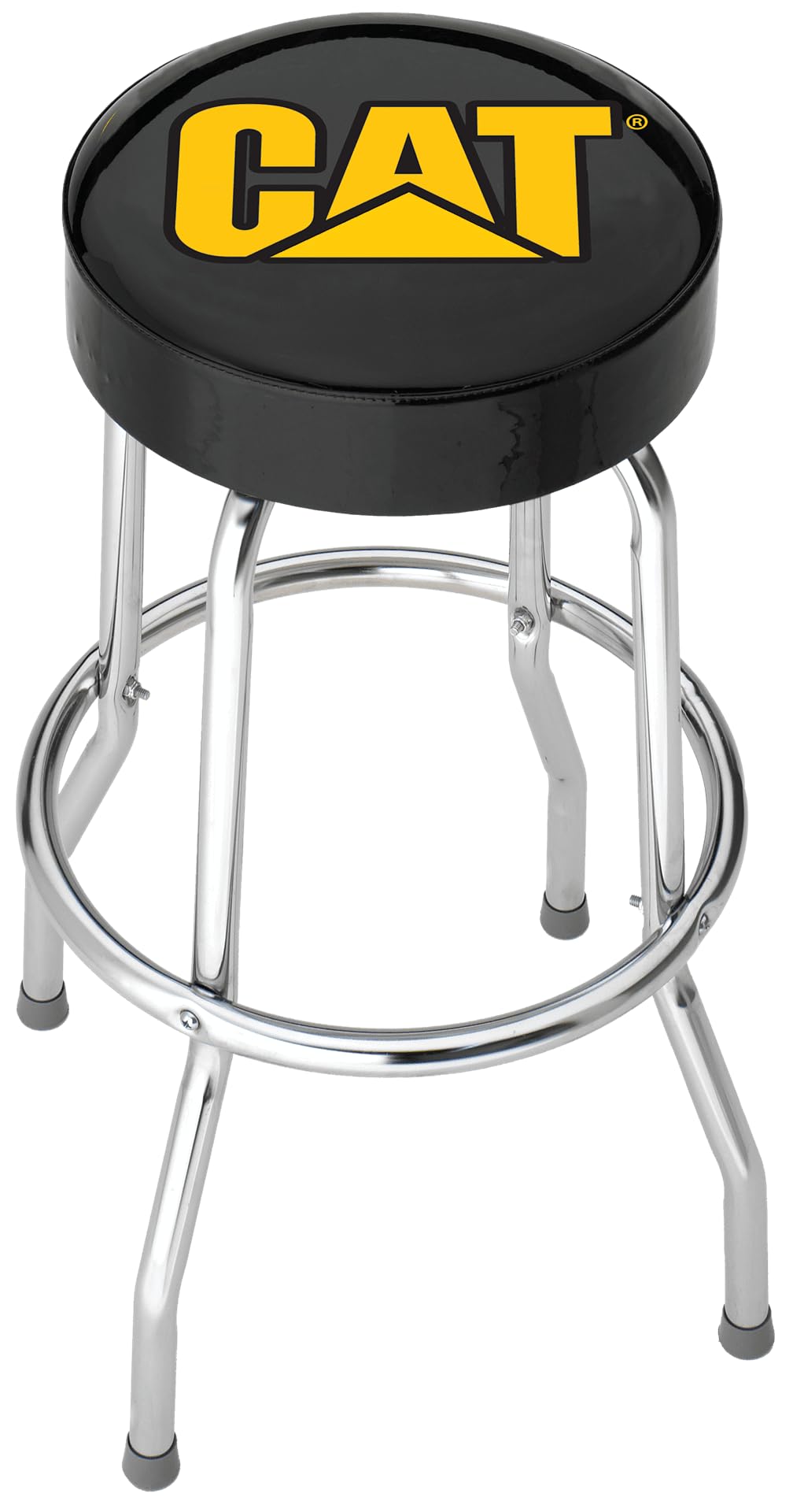 PLASTICOLOR 004776R01 Caterpillar CAT Logo Garage Stool , Black Truck & Exterior