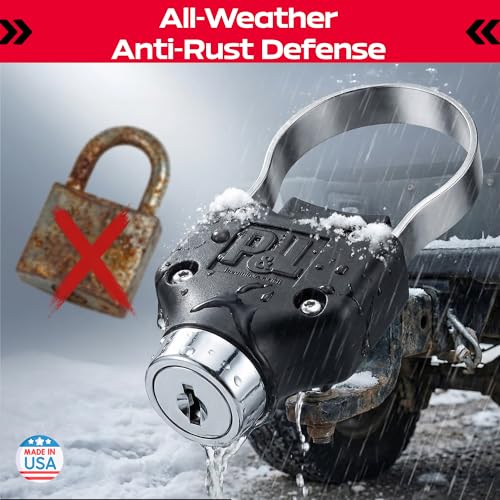 POPNLOCK LLC PL9900 Pop & Lock Universal Black Tailgate Lock, Key Lock, , The Gate Defe...