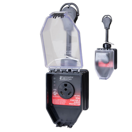 PROGRESSIVE SSP-30XL Industries Portable RV Smart Surge Protector, Black, 30 Amp RV & Camper